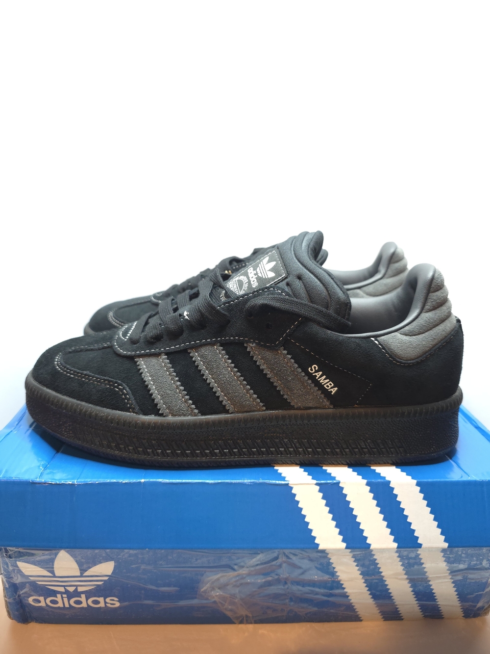 adidas Samba XLG Black Carbon size 7.5M/8.5W